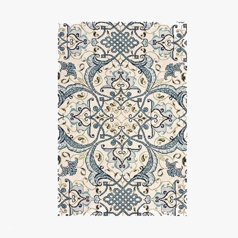 Tapis persan rectangle au style dirouz I - vue 2 sur 3
