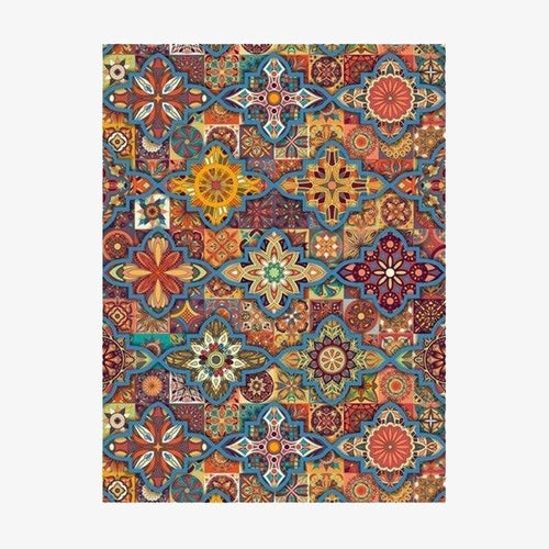 Tapis persan rectangle au style dirouz J