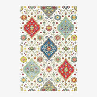 Tapis persan rectangle au style dirouz K