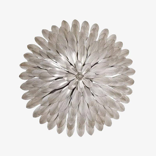 Plafonnier design LED avec imitation métal style fleurs