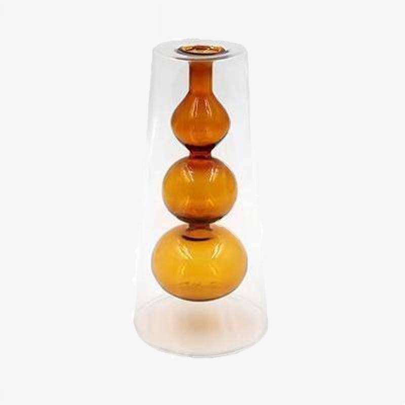 Vase en verre design aux couleurs style Creative - vue 2 sur 9