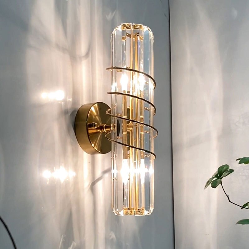 Applique murale design doré en cristal luxury - vue 5 sur 6