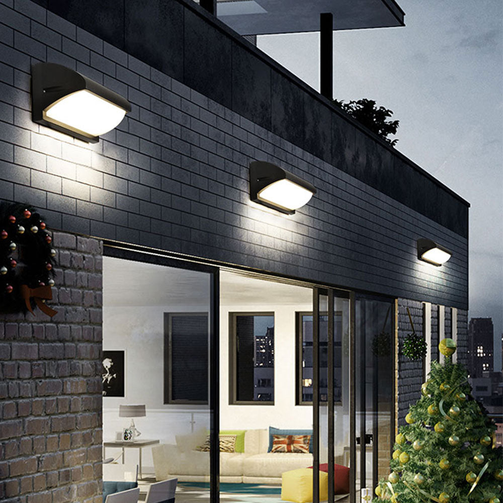 Applique murale extérieur LED en métal noir Hallen - vue 6 sur 7