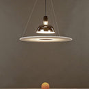 Lustre design LED avec lampe chromé suspendu Helios