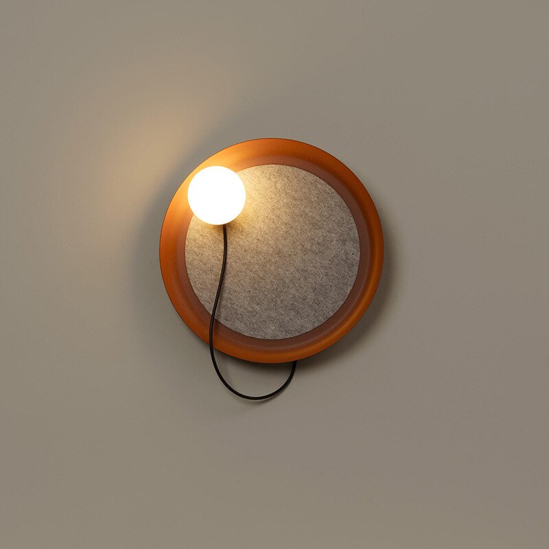 Applique murale moderne LED ronde en métal Barp