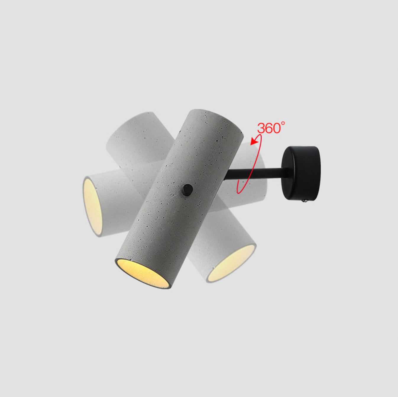 Spot moderne avec lumière rotative à 360 degrés Finnegan - vue 7 sur 7