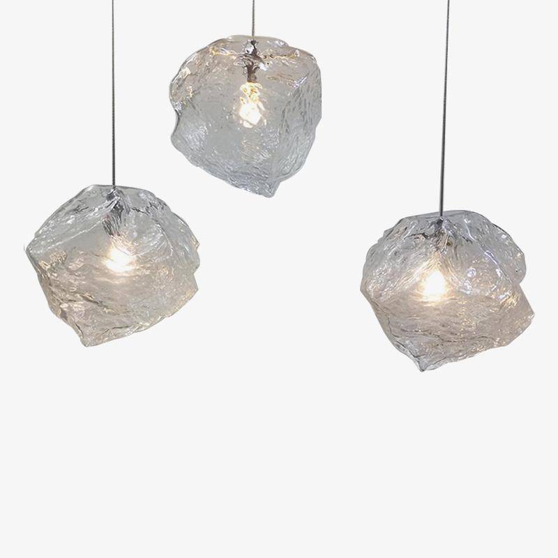 Suspension style glaçon en verre - vue 2 sur 6