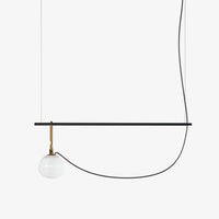 Suspension moderne LED avec un globe en verre Aitné