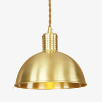 Suspension demi boule dorée retro Coffee