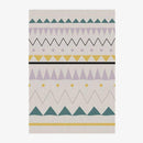 Tapis rectangle coloré style scandinave design