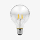 Ampoule E27 à LED G80 4W retro argenté