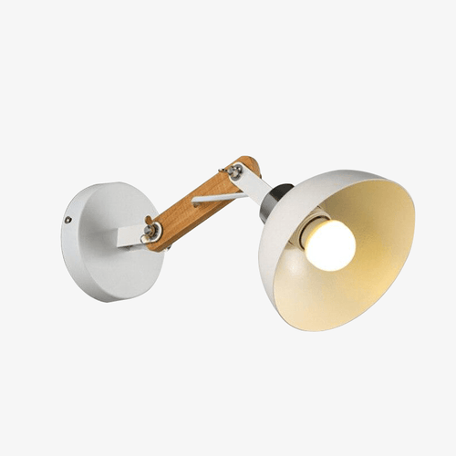 Applique murale bras articulé en bois et métal Room