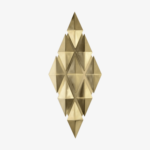 Applique murale design LED avec plusieurs losanges en métal