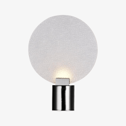Applique murale design LED en métal avec disque en verre Sconce