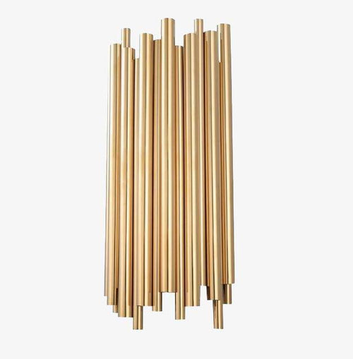 Applique murale design LED en métal doré style Shining