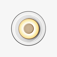 Applique murale design LED ronde en métal style Shining