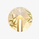 Applique murale design LED style asiatique en verre Yuaming