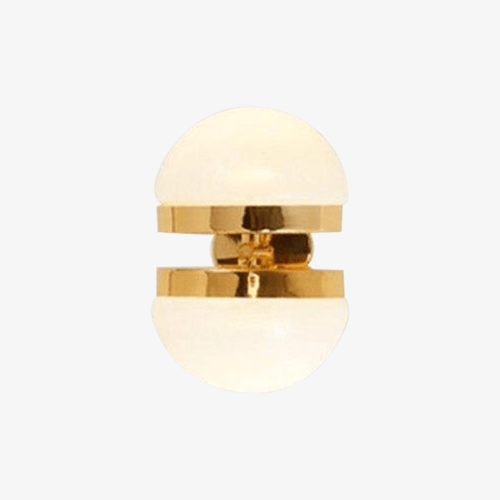 Applique murale dorée LED avec demi-sphère design Creative