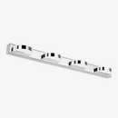 Applique murale LED chromée avec lampes pour miroir