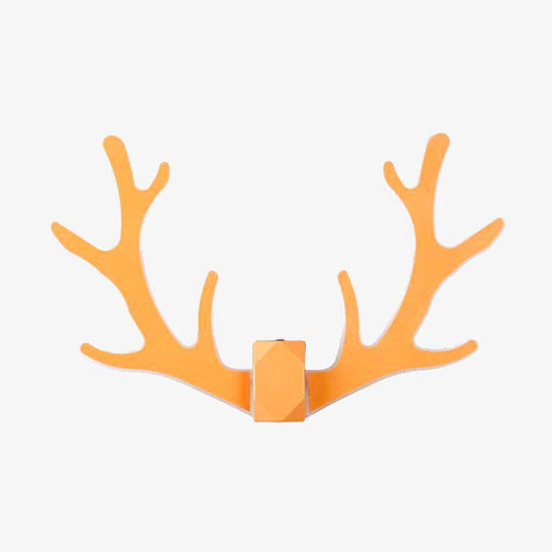 Applique murale LED en forme de corne cerf colorée