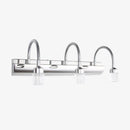 Applique murale LED pour miroir et salle de bain avec lampe dirigeable en verre