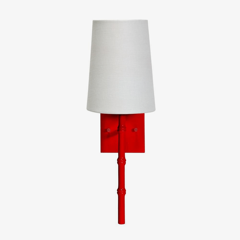 Applique murale moderne LED avec abat-jour blanc et métal coloré