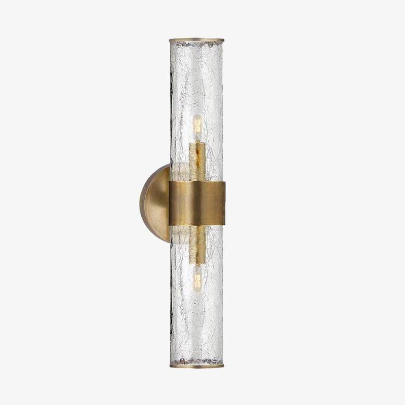 Applique murale moderne LED avec abat-jour cylindrique en verre - vue 2 sur 5