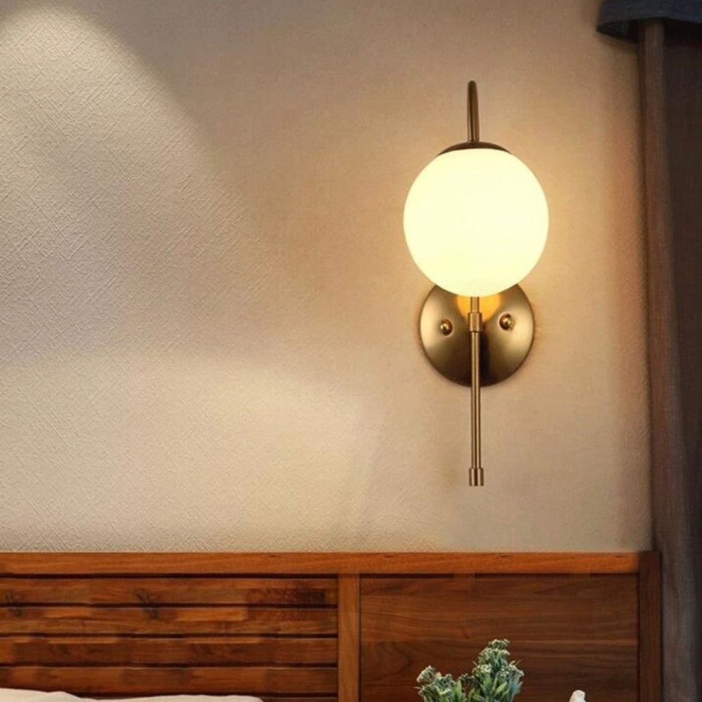Applique murale moderne LED avec globes en verre Nyrea - vue 2 sur 10