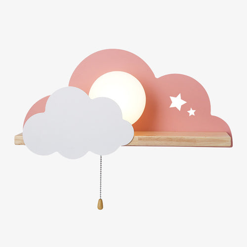 Applique murale moderne LED avec support en bois Lyzia