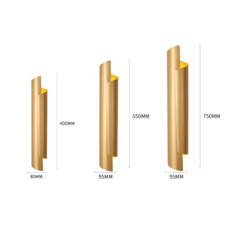 Applique murale moderne LED cylindrique et métallique Amaia