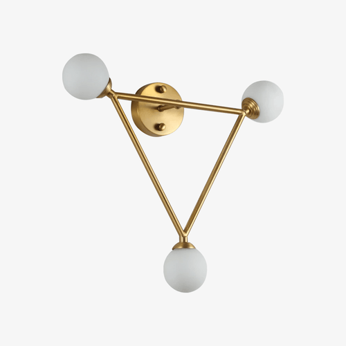 Applique murale moderne LED dorée avec plusieurs points lumineux