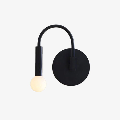 Applique murale moderne LED en forme d'arc métallique Iraide