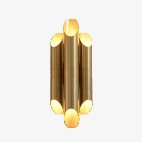 Applique murale moderne LED en tube doré Corden