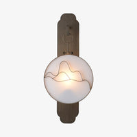 Applique murale moderne LED métallique et style asiatique Aiko