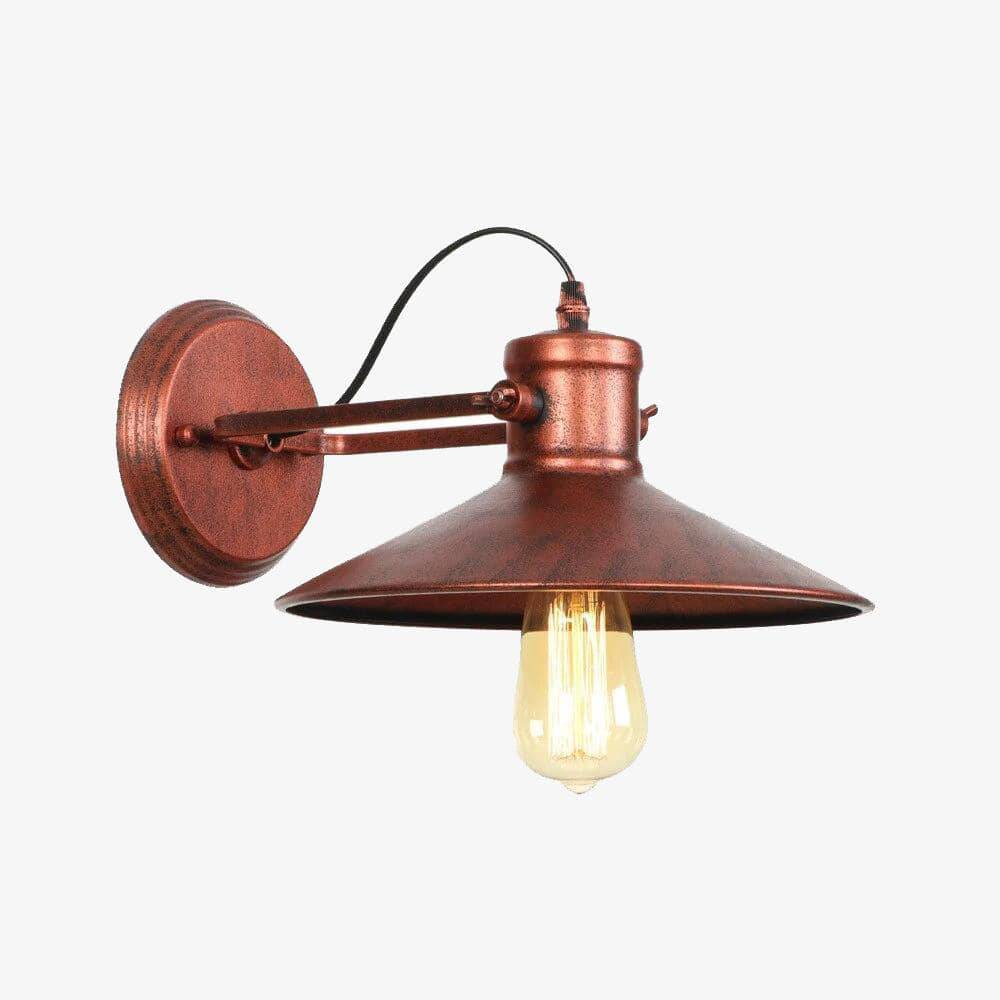 Applique murale rétro LED en métal avec ampoule en verre style industriel Edison - vue 2 sur 7