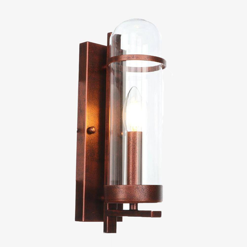 Applique murale rétro LED en métal avec ampoule en verre style industriel - vue 2 sur 6