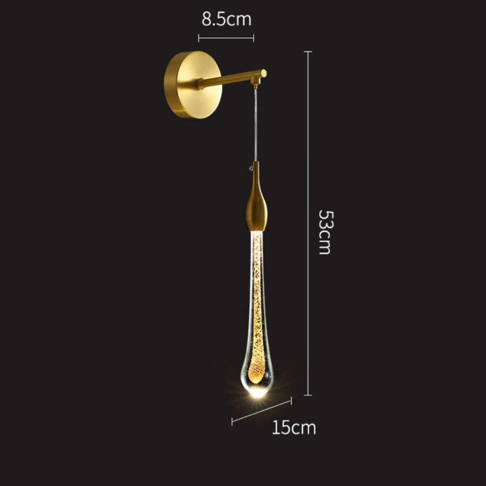 Applique murale moderne suspendue dorée luxury Gabriella - vue 7 sur 7