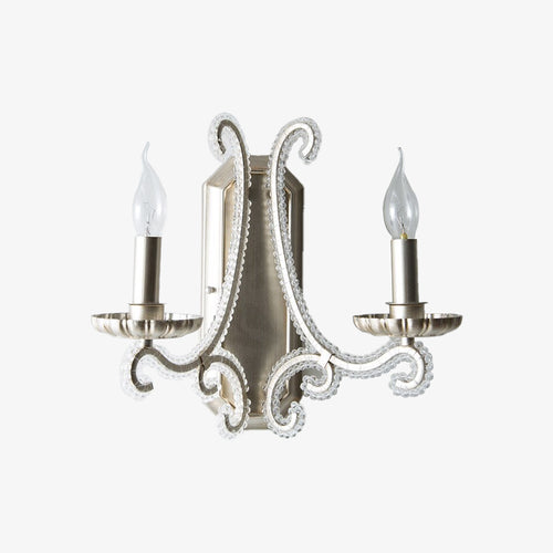 Applique murale vintage avec faux-bougeoir Calia