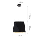 Suspension design LED avec abat-jour en métal coloré au géométrique