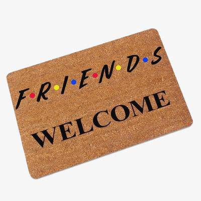 Paillasson rectangle "Friends Welcome" - vue 2 sur 2