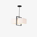 Suspension design LED en métal aux formes style Art