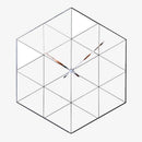Horloge murale design hexagonale avec triangles Personality