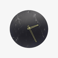Horloge murale design ronde fumé 28cm