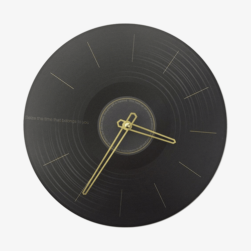 Horloge murale design ronde style Vinyl 28cm