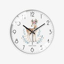 Horloge murale ronde blanche aux motifs Sulli A