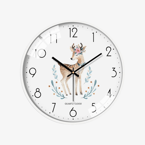 Horloge murale ronde blanche aux motifs Sulli A