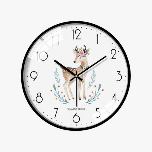 Horloge murale ronde blanche aux motifs Sulli C