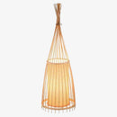 Lampadaire en bois bambou style japonais