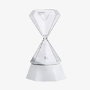 Lampe à poser design en sablier de verre Hourglass