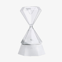 Lampe à poser design en sablier de verre Hourglass